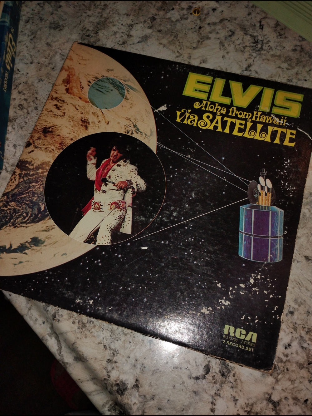 Elvis Aloha From Hawaii via Satellite Vinyl Record - Black Cover